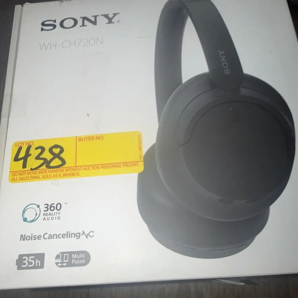 Sony WH-CH720N Wireless Over-Ear Headphones - Black - Open Box
